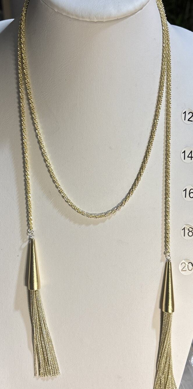 Kendra Scott Phara SilverTone Tassel Lariat Scarf Necklace Long Chain MSRP $120